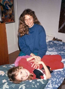 Cynthia Broshi and child